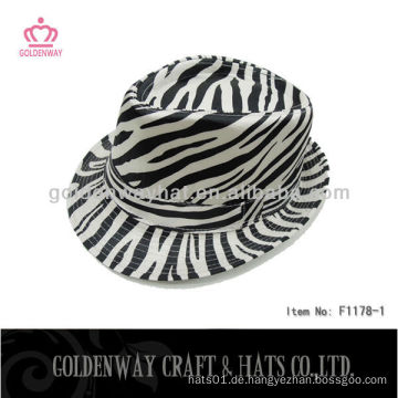 Mode Zebra-Streifen Trilby Hut